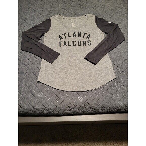 Nike NFL Atlanta Falcons Nike Long Sleeve Tee Shirt Womens Size Medium - Picture 1 of 6